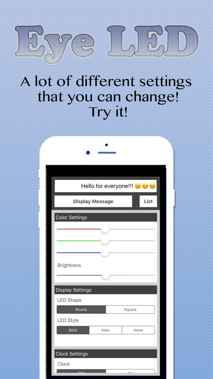 eyeLED - The LED Message Banner App