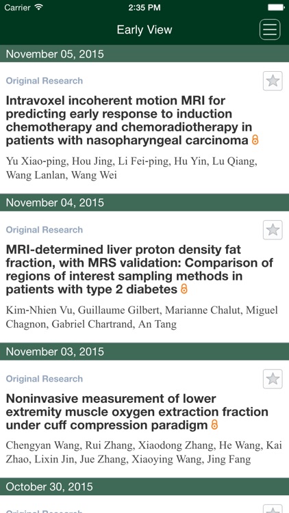 The Journal of Magnetic Resonance Imaging