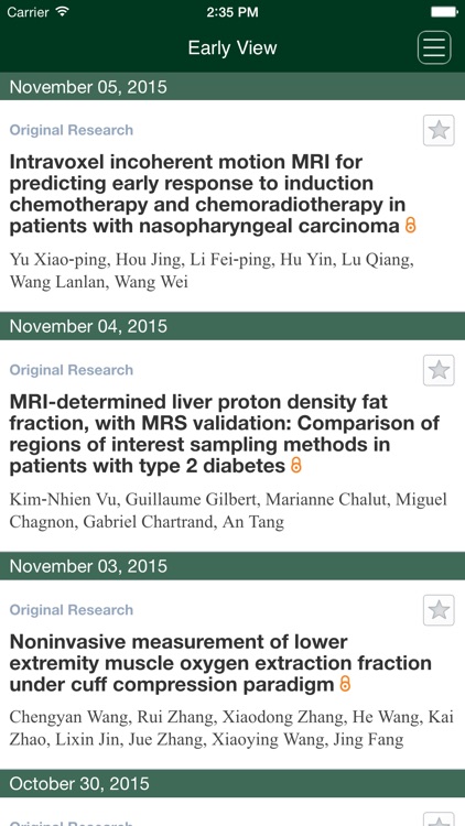 The Journal of Magnetic Resonance Imaging by Wiley Publishing