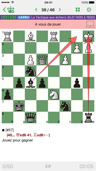 Screenshot #1 pour Tactique aux échecs 1400-1600