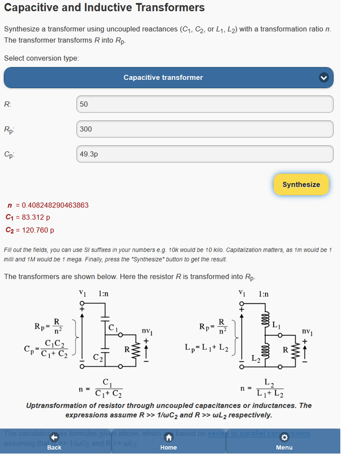 RF Circuit Toolbox