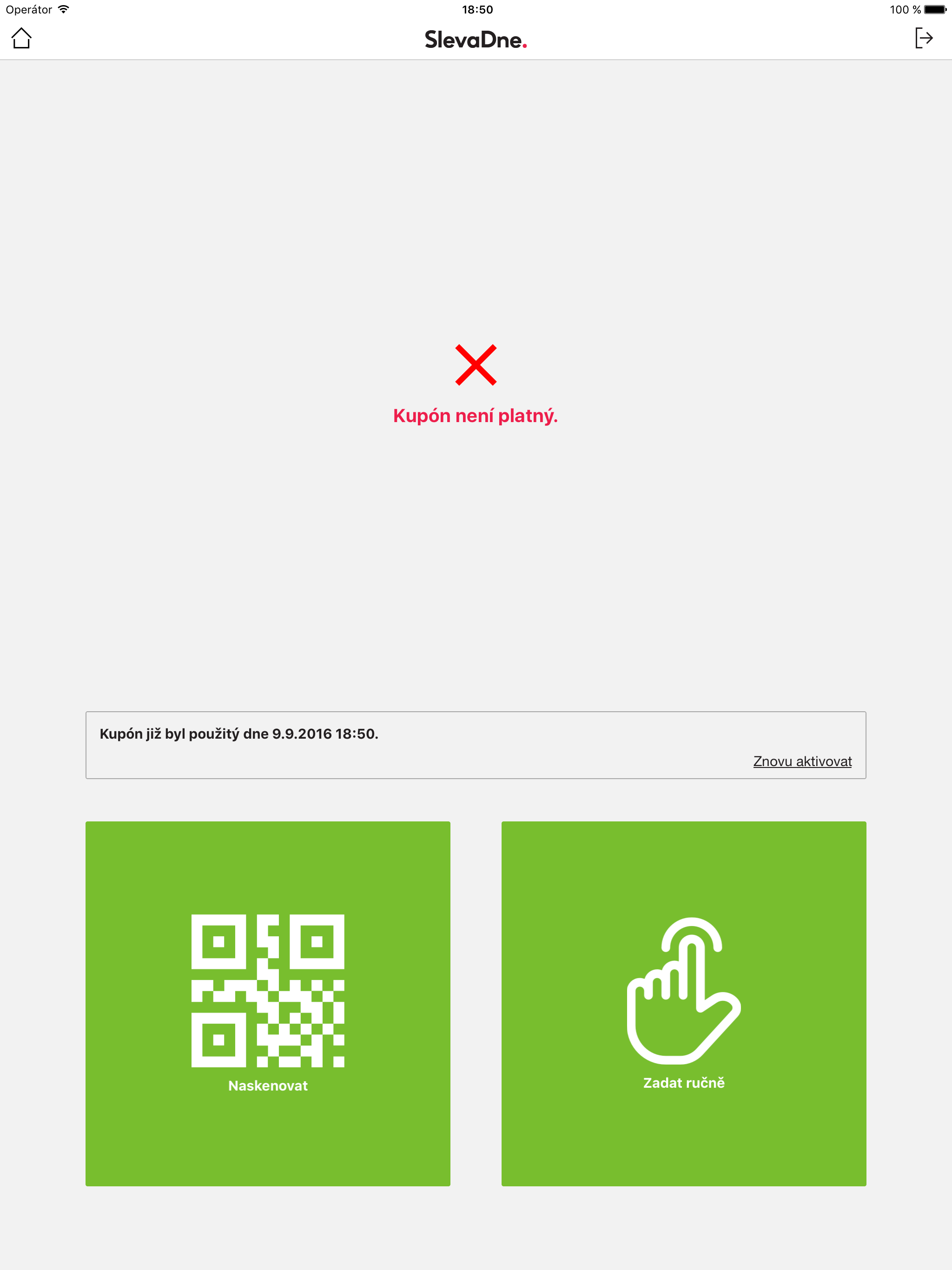 SlevaDne QR skener