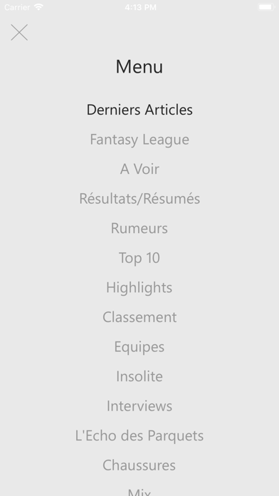 Screenshot #1 pour Basket Infos