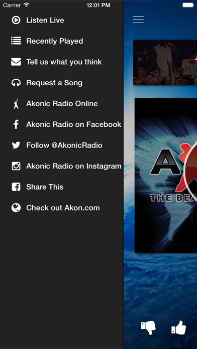 Akonic Radio iPhone screenshot 2 - Entertainment app