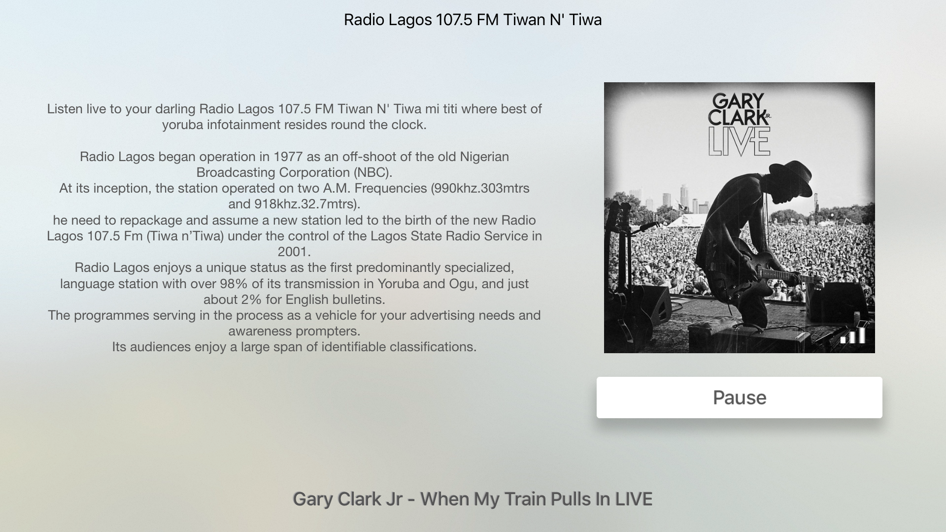 Radio Lagos 107.5 FM Tiwan N' Tiwa
