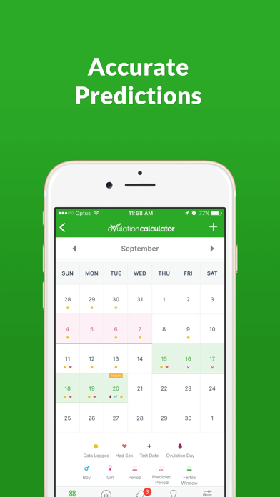 Screenshot #2 for Ovulation Calculator Fertile Tracker & Calendar OC