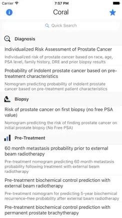 CORAL: Prostate Cancer Risk and Survival iPhone image 1