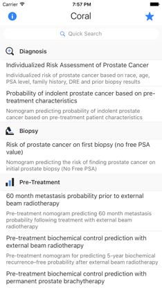 CORAL: Prostate Cancer Risk and Survival screenshot 1