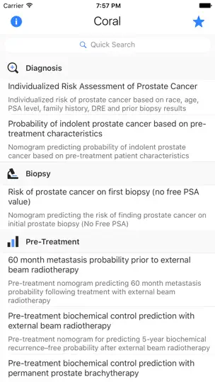 Скриншот CORAL: Prostate Cancer Risk And Survival на iPhone 1