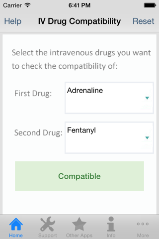 IV Drug Compatibility screenshot 2