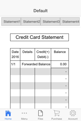 Credit Card Ledger screenshot 2