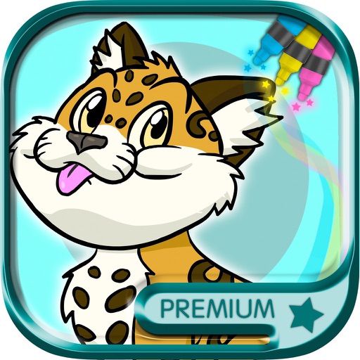 Magical coloring book to paint animals - PRO icon