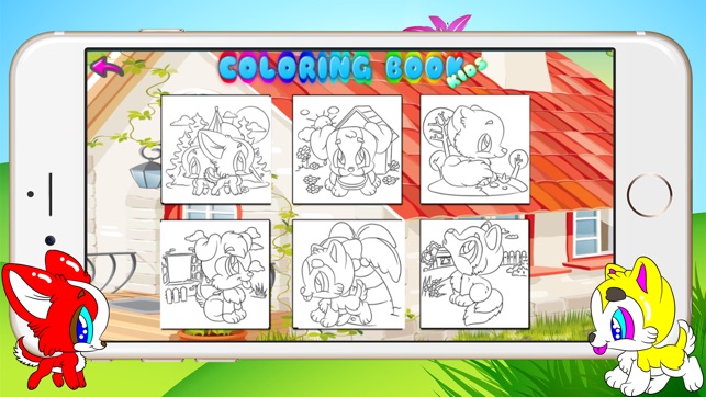 Puppy Coloring Book - 绘画比赛 手指画 嬰兒遊戲(圖3)-速報App