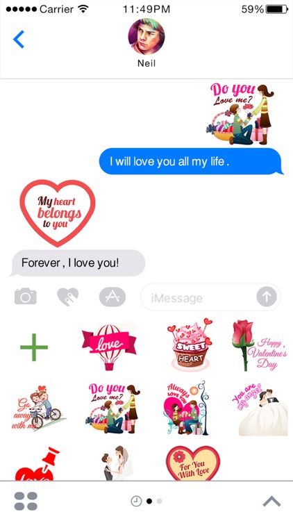 Lovemoji - Love emoji for iMessage Stickers