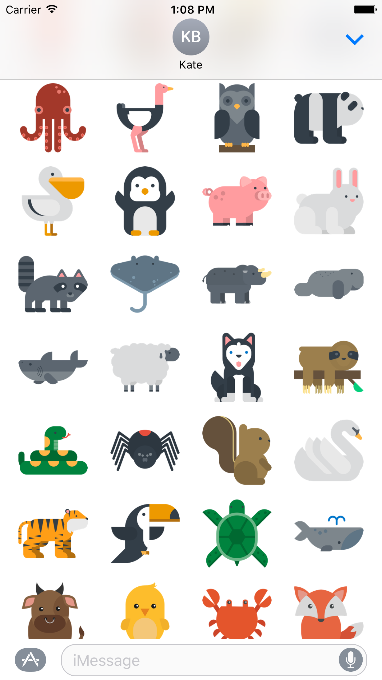 Animal Sticker Set screenshot 3