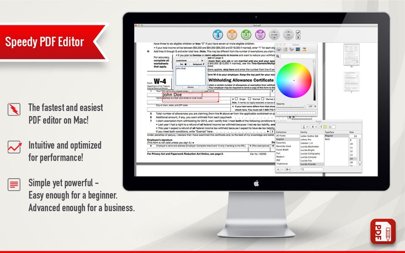 Screenshot #1 pour Speedy PDF Editor - Easy Form Filler