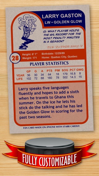 Hockey Card Maker - Make Your Own Custom Hockey Cards with Starr Cardsのおすすめ画像2
