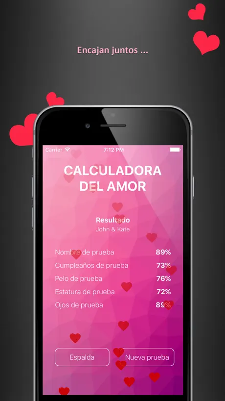 Calculador del test del amor