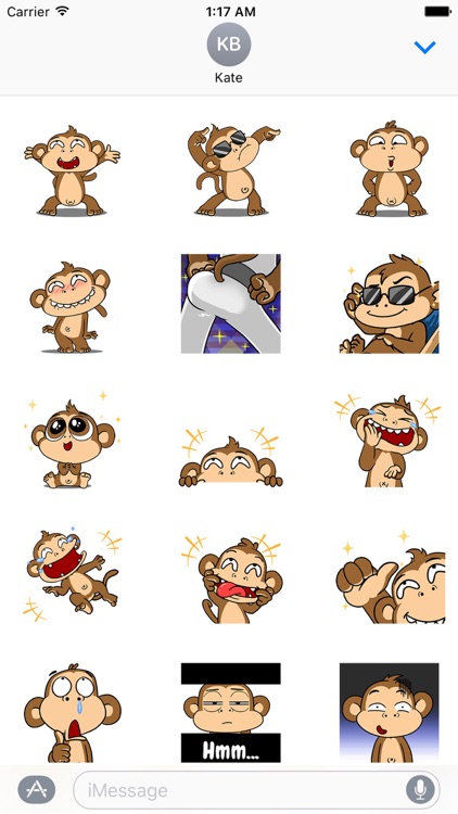 Dancing Monkey Stickers