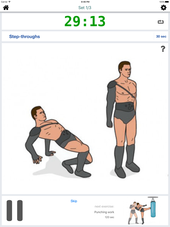Screenshot #5 pour Warrior Workout Challenge Free - Strength, Muscle