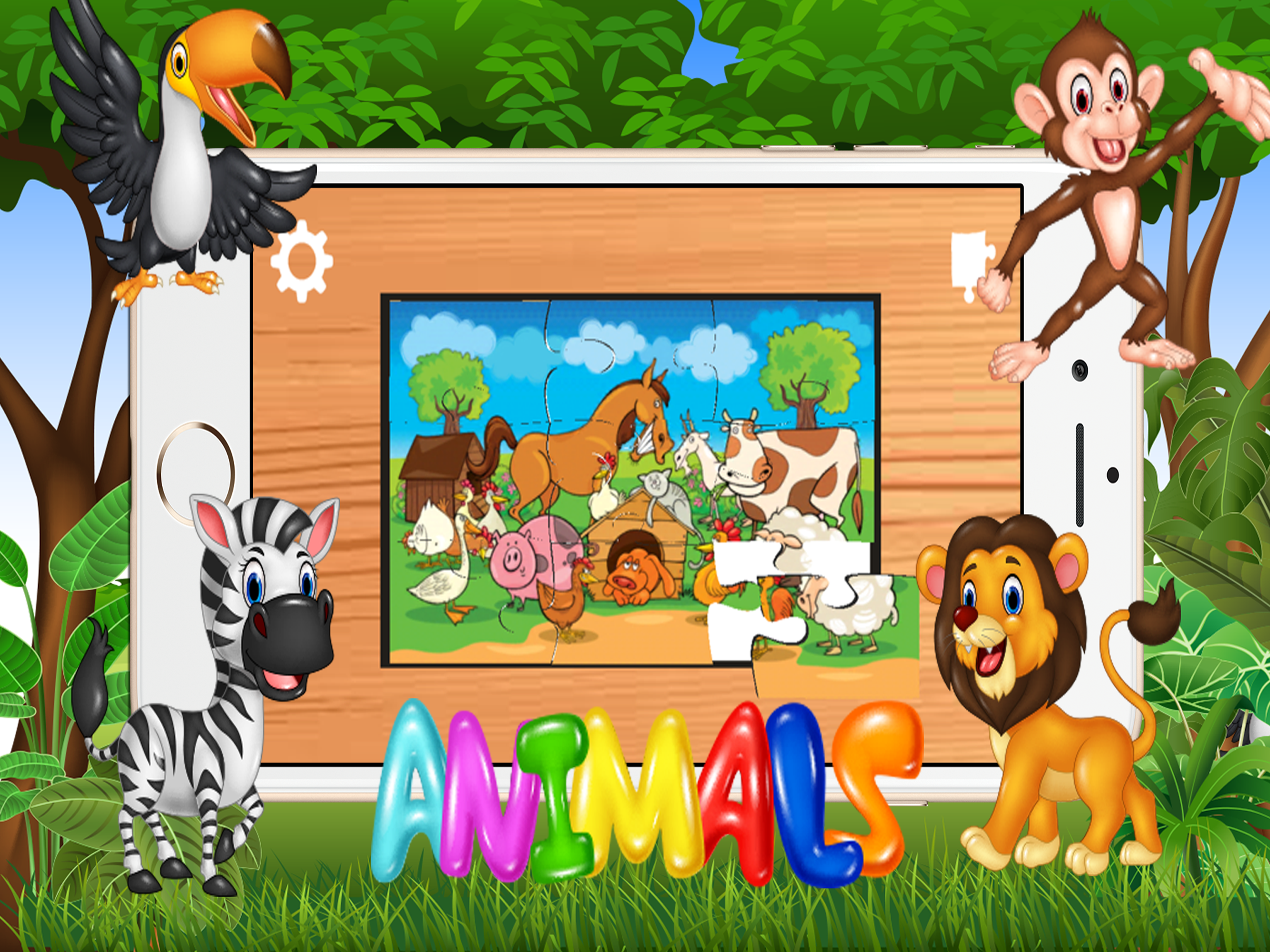 Kids Animal Puzzle For Toddlers Boys Girl Learning screenshot 4