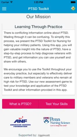 Game screenshot PTSD Toolkit for Nurses apk