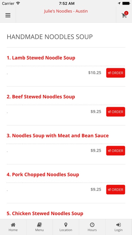 Julie's Noodles - Austin Online Ordering