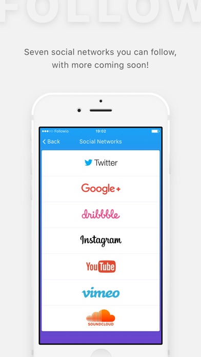 Followio - Track Your Followers iPhone screenshot
