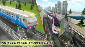 Racing in Train - Offroad Subway Driver 2017 screenshot