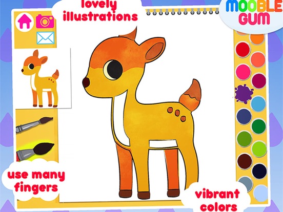 animal coloring book & Art Studio - painting app for children  - learn how to paint cute jungle animalsのおすすめ画像4