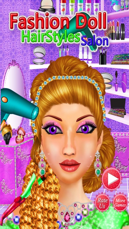 Fashion Doll Hairstyles Salon – Superstar Style screenshot-3