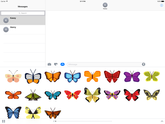 Screenshot #5 pour Autocollants de papillon