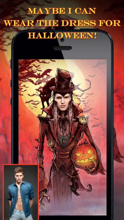 Halloween Face Makeup - Visage Camera to Swap Head in Frame Hole of Pumpkin, Scary & Ghost Images