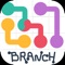 "Draw Line: Branch" is a simple logic puzzle involving finding paths to connect dots in a grid