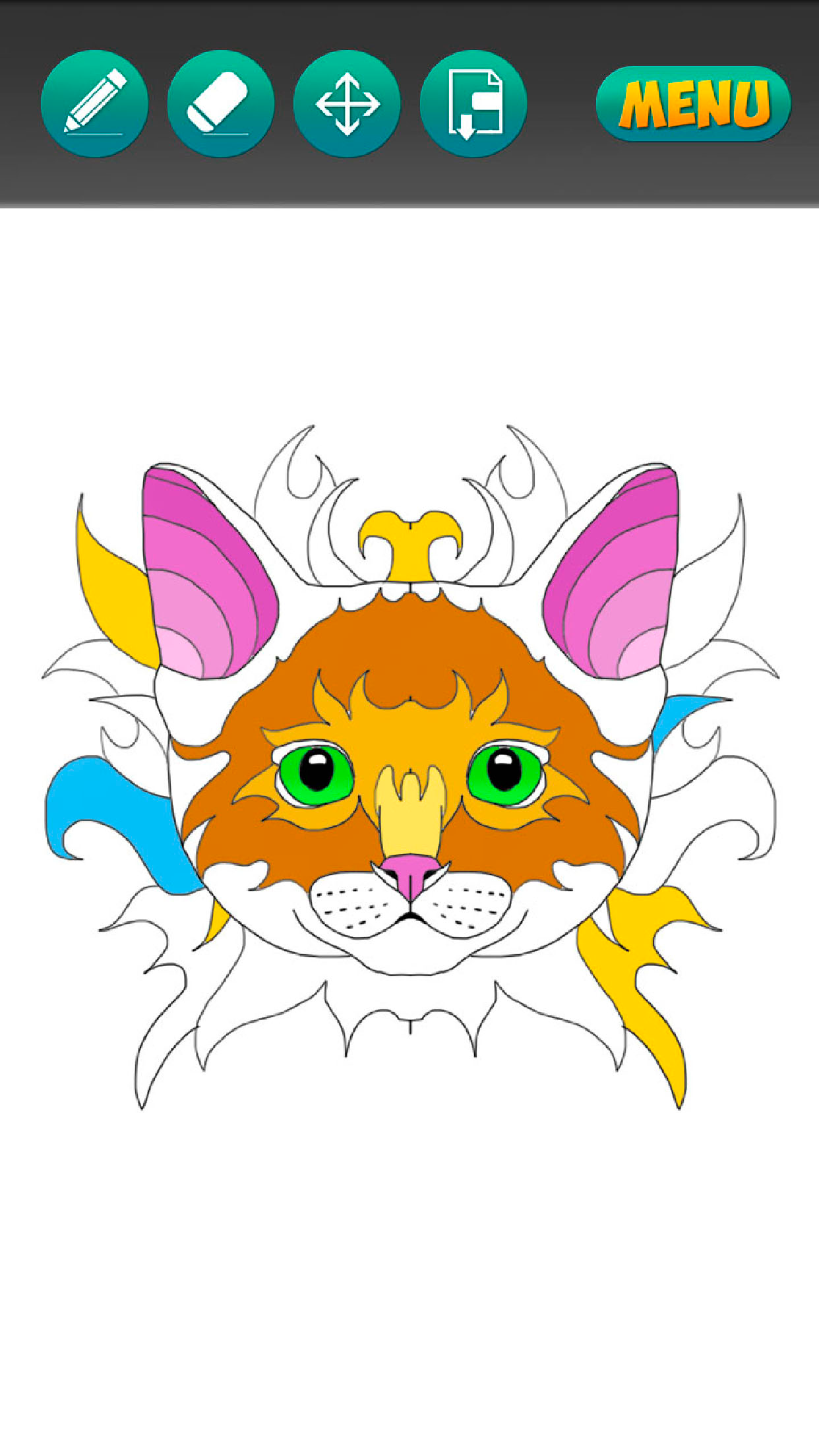 Mandala Coloring - Cat
