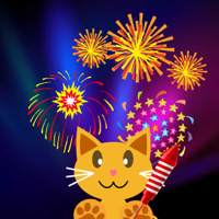 Infant Firework touch Game for Toddler  and Kids - QCat  free 