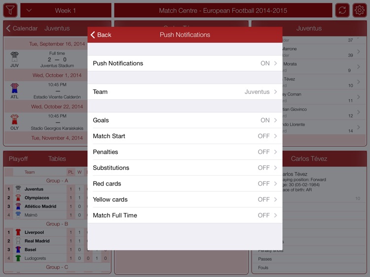 European Football 2014-2015 - Match Centre screenshot-3