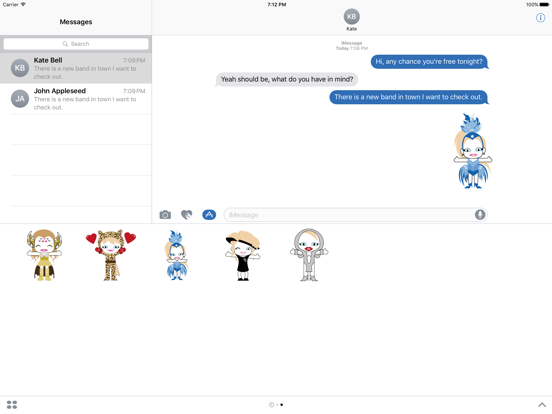 Kylie Minogue Sticker Pack iPad screenshot 4 - Music app