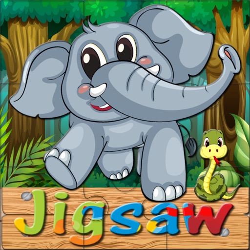 Animals Cartoon Jigsaw Puzzle Game - Free Puzzles Games For Kids and Kindergarten icon