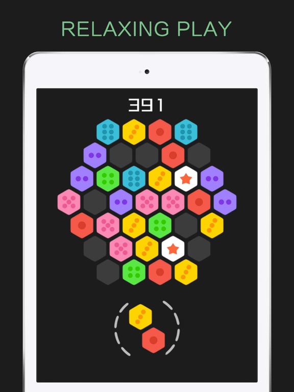 Screenshot #6 pour Hexagon Merged Cube - Six Sides Bricks Puzzle Game