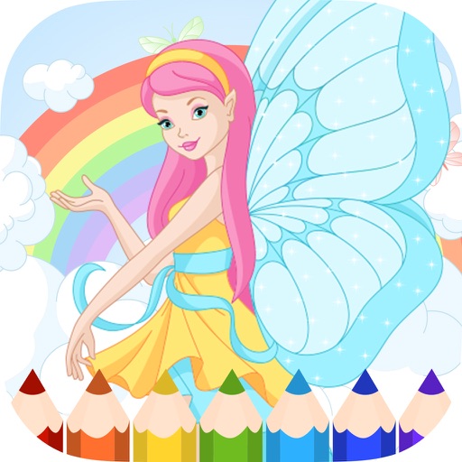 Fairy Coloring Book - Painting Game for Kids icon