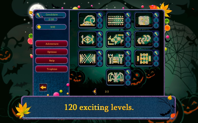 Screenshot #3 for Halloween Night 2 Mahjong Free