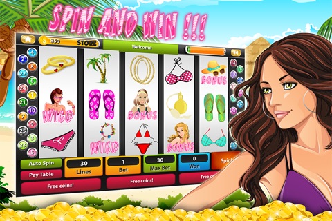 Beach babes- A slot machine for girls screenshot 2