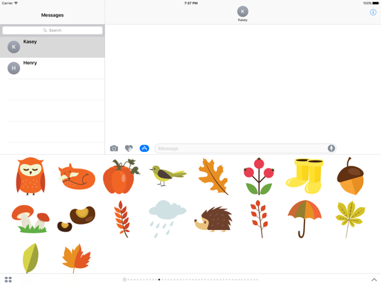 Screenshot #5 pour Automne Autocollants