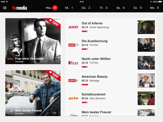 Screenshot #6 pour TV-MEDIA das beste TV Programm