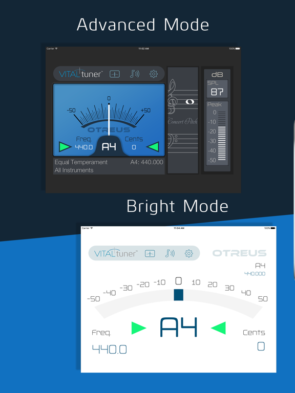 VITALtuner Pro - Only the best tuner iPad screenshot 4 - Music app