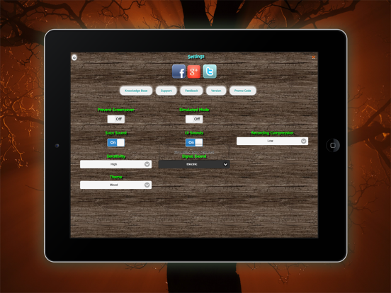 Paranormal EMF Recorder and Scanner iPad screenshot 4 - Utilities app