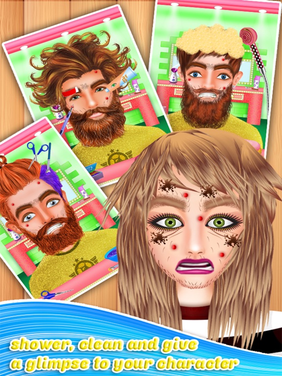 有名人のひげを剃るサロン - 女の子ゲームのおすすめ画像2
