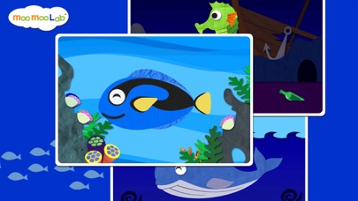 海の生き物 - 図鑑,子供向けパズル,ぬりえ screenshot1
