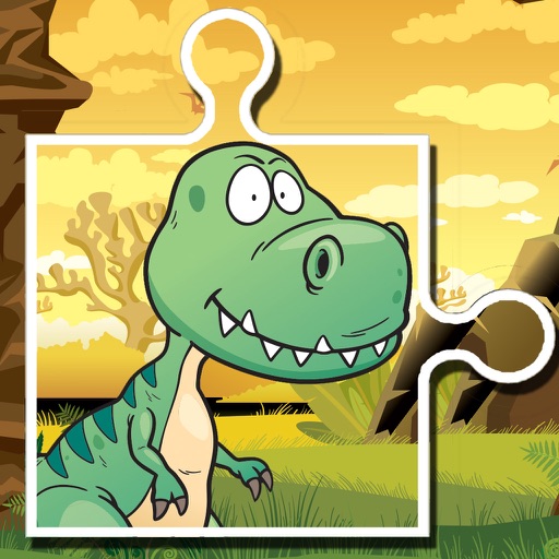 Dino Puzzle Jigsaw Games Free - Dinosaur Puzzles For Kids Toddler And Preschool Learning Games Icon